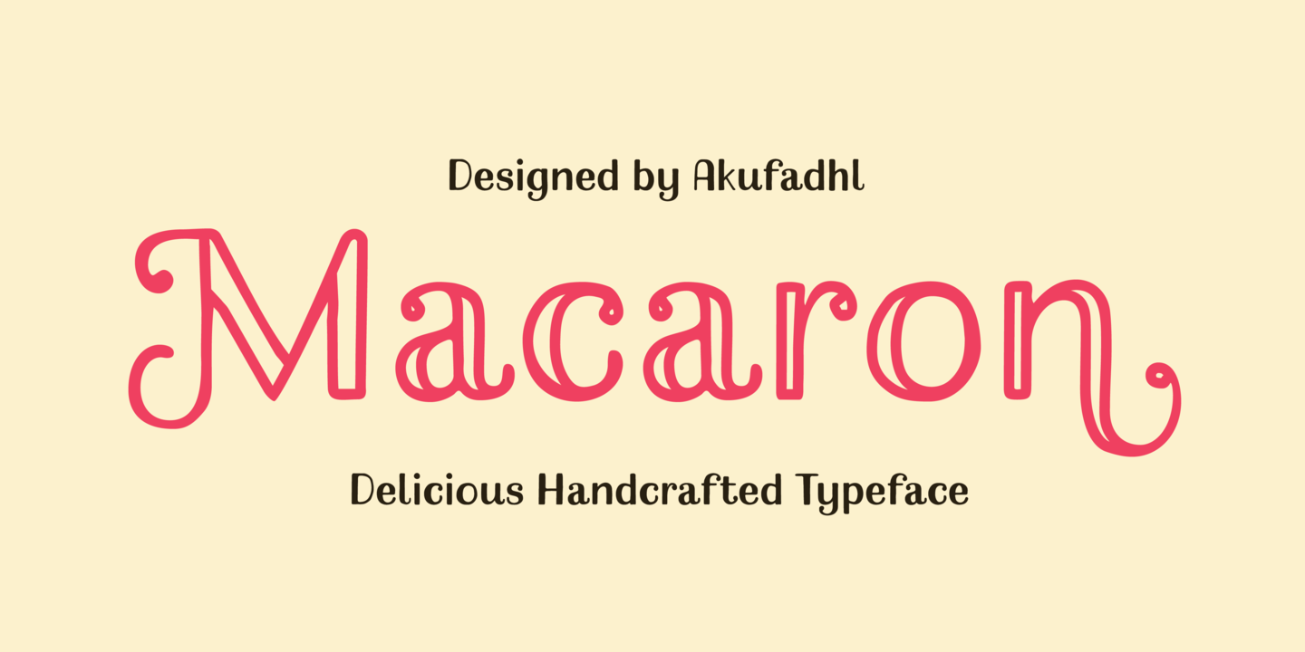 Example font Macaron #1